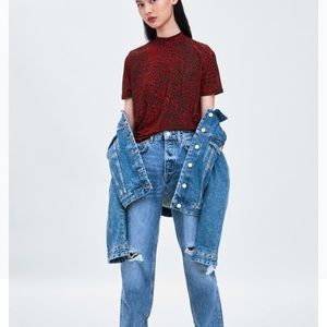 BNWT - ZARA Texture T- Shirt